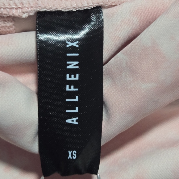 Allfenix Womens Blush Pink Tie Dye Logo High Rise 7/8 Ankle Leggings Size XS - Picture 5 of 10